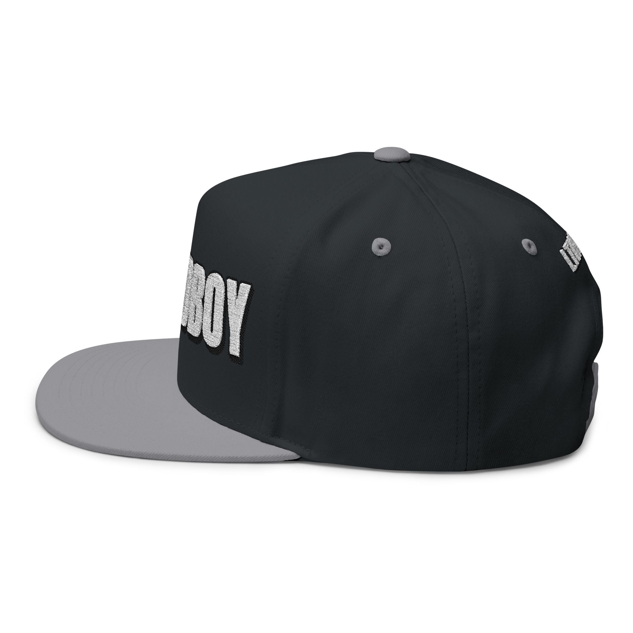Hats INTO: LOCKEDBOY Embroidered Flat Bill Cap – Chastity Kink Hat for Proud Subs LEATHERDADDY BATOR