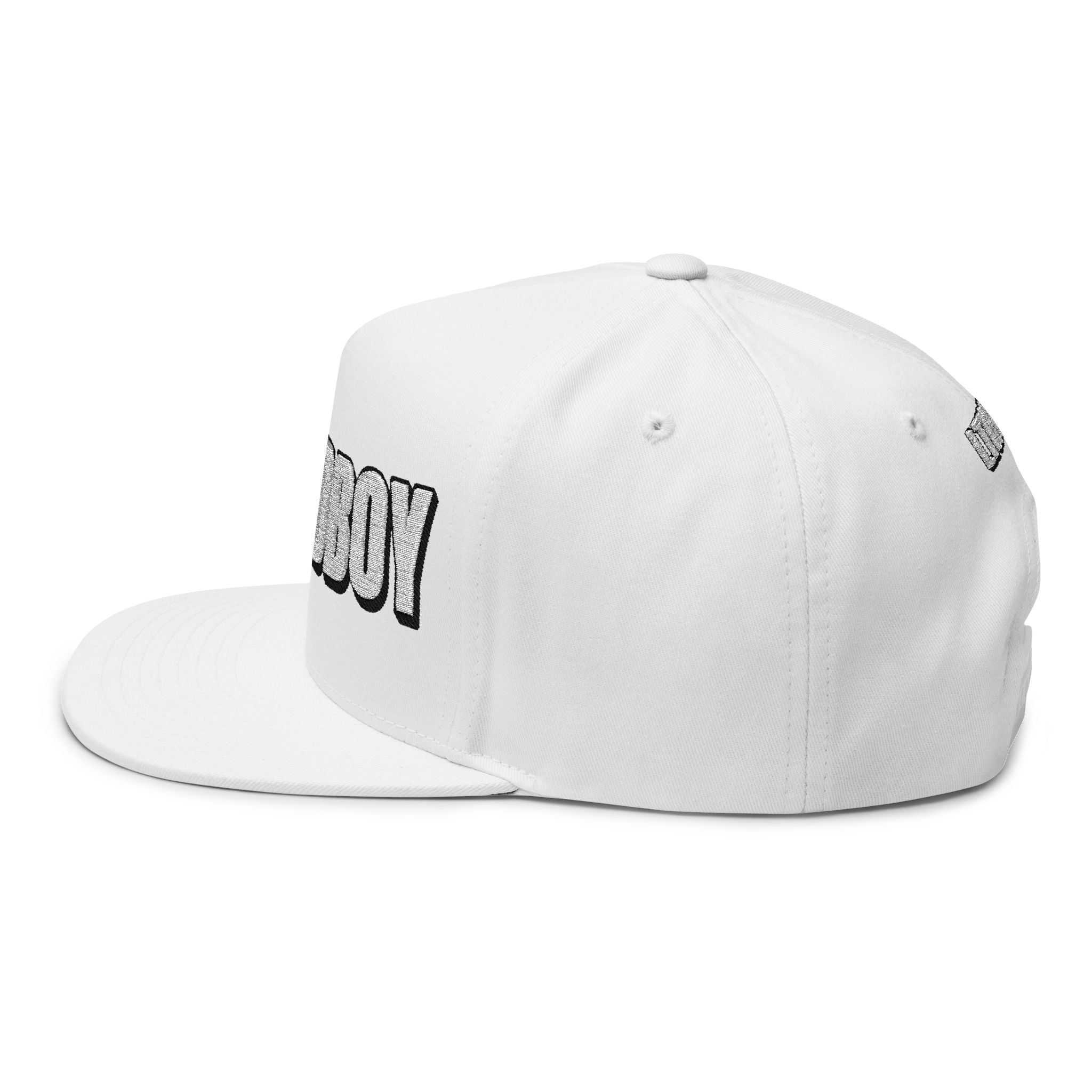 Hats INTO: LOCKEDBOY Embroidered Flat Bill Cap – Chastity Kink Hat for Proud Subs LEATHERDADDY BATOR