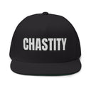 Hats One size / Black INTO: CHASTITY Embroidered Flat Bill Cap – Kink Hat for Caged Subs, Keyholder Dynamics & Erotic Denial Enthusiasts LEATHERDADDY BATOR