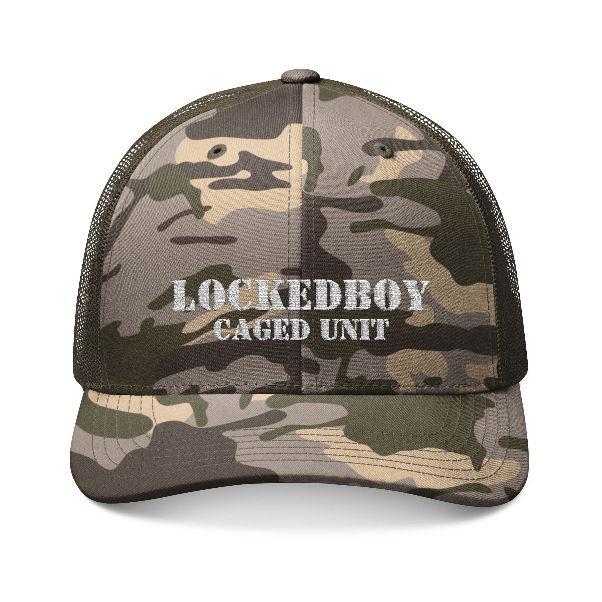 Hats One size / Camo Olive Locktober LockedBoy Caged Unit Camo Snapback Cap – Olive, Brown, and Black Camo Styles Embroidery | Outdoor Adventure Cap, Hunting Gear, Casual Wear, Gift for Dad. LEATHERDADDY BATOR