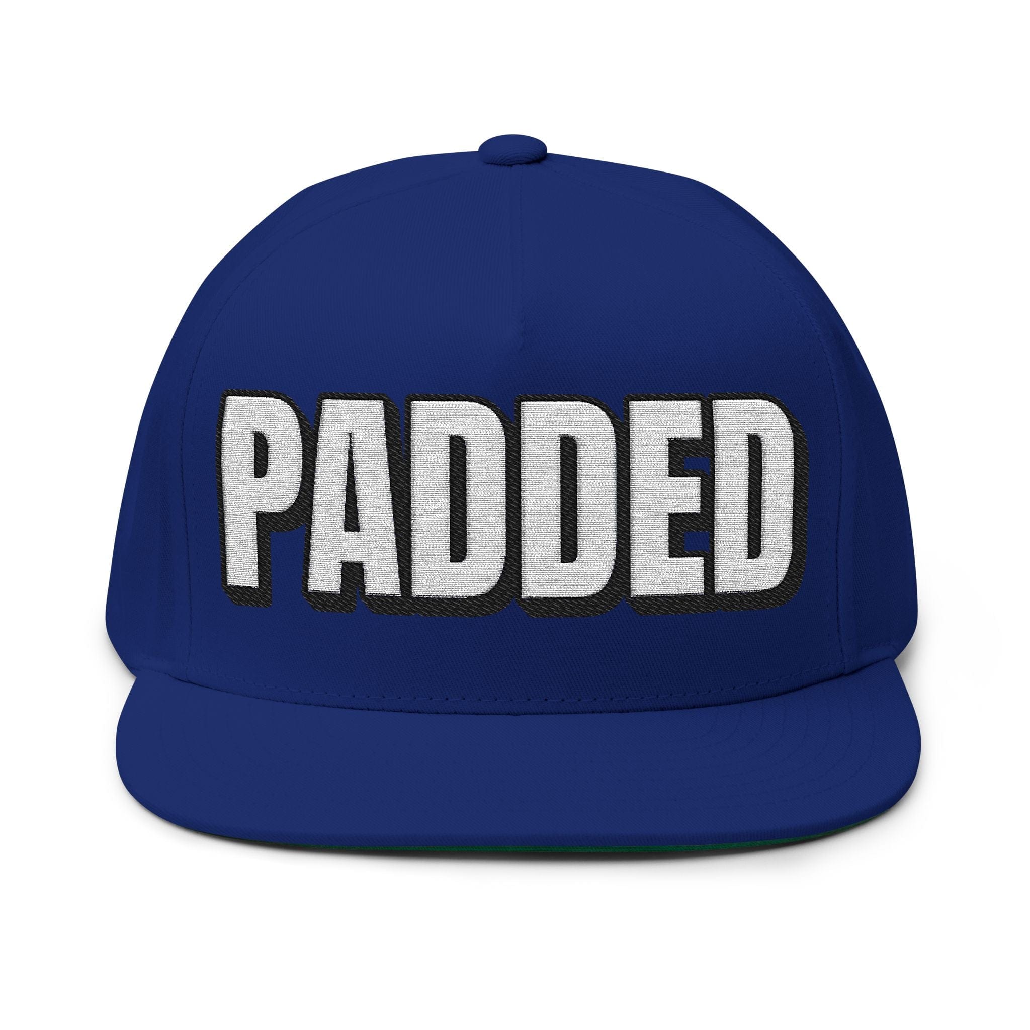Hats One size / Royal INTO: PADDED Embroidered Flat Bill Cap – Kink Hat for ABDL, Age Play & Diaper Lovers LEATHERDADDY BATOR