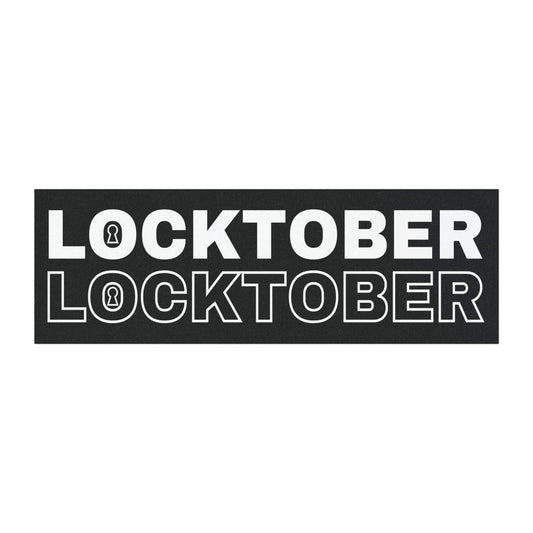 Home Decor 10'' × 3'' / Rectangle / 1 pc LockTober - Car Magnet - LockedBoy Athletics - LeatherDaddy Skin Co. LEATHERDADDY BATOR