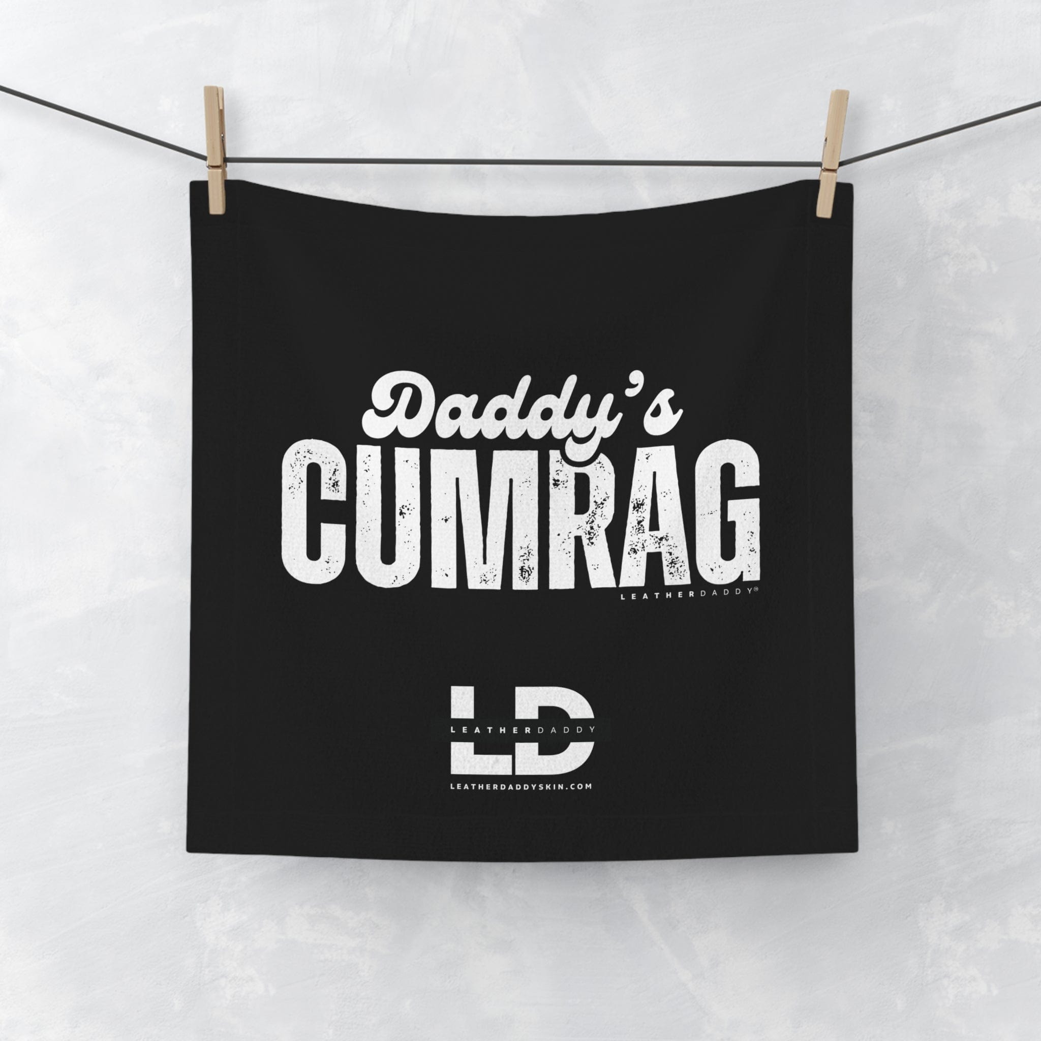 Home Decor 13" × 13" / White Daddy's C*mRag - NEW Design #1 LEATHERDADDY BATOR