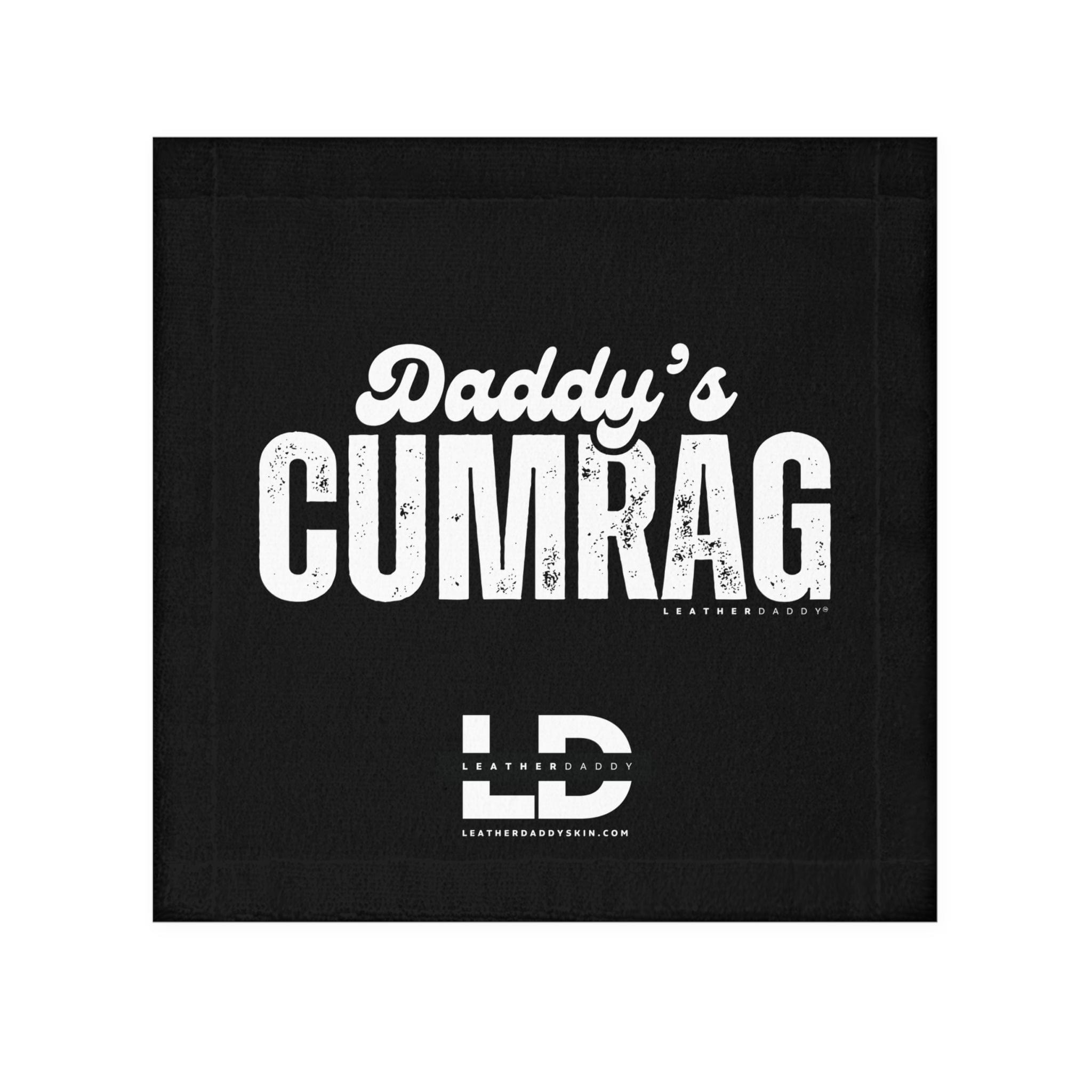 Home Decor 13" × 13" / White Daddy's C*mRag - NEW Design #1 LEATHERDADDY BATOR