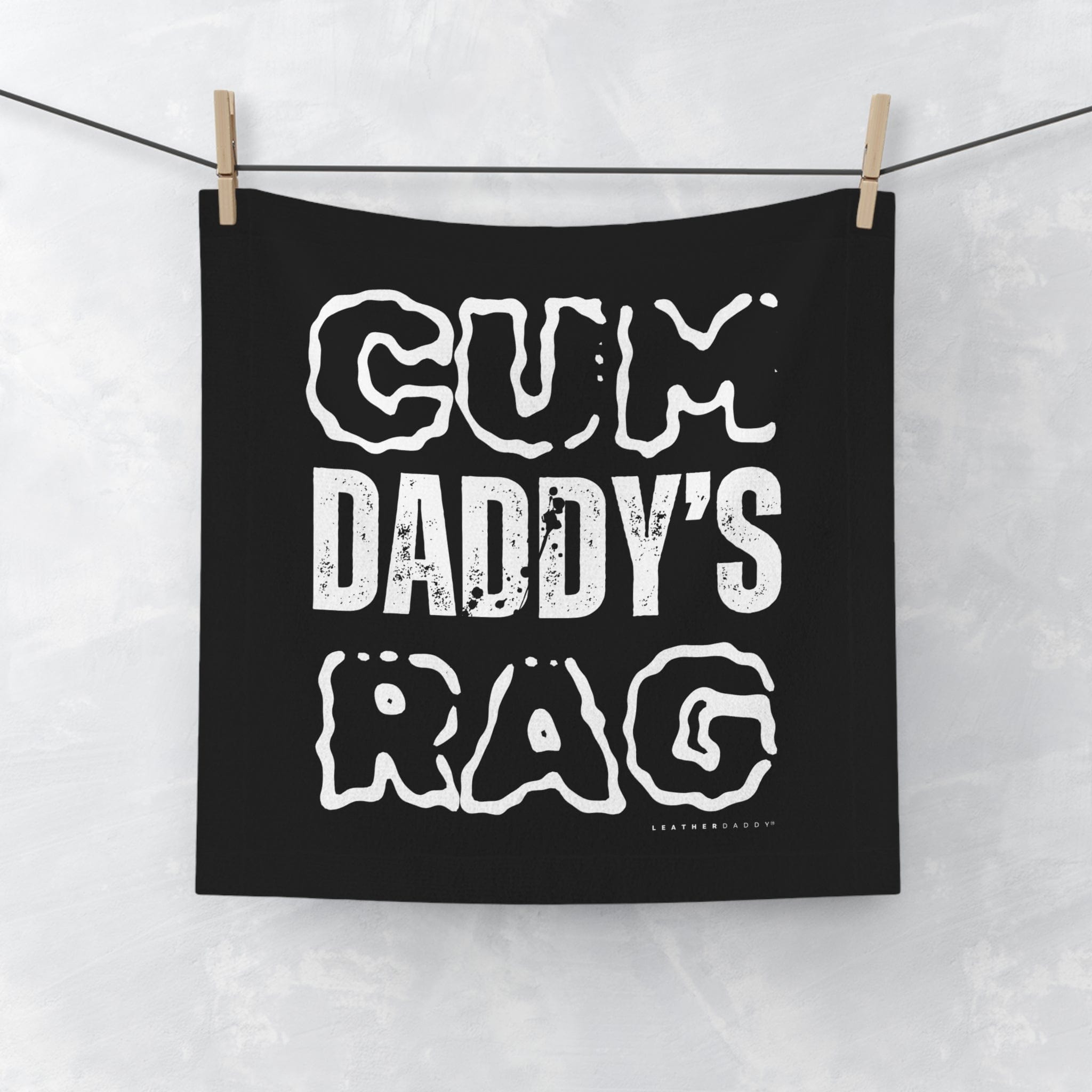 Home Decor 13" × 13" / White Daddy's C*mRag - NEW Design #3 LEATHERDADDY BATOR