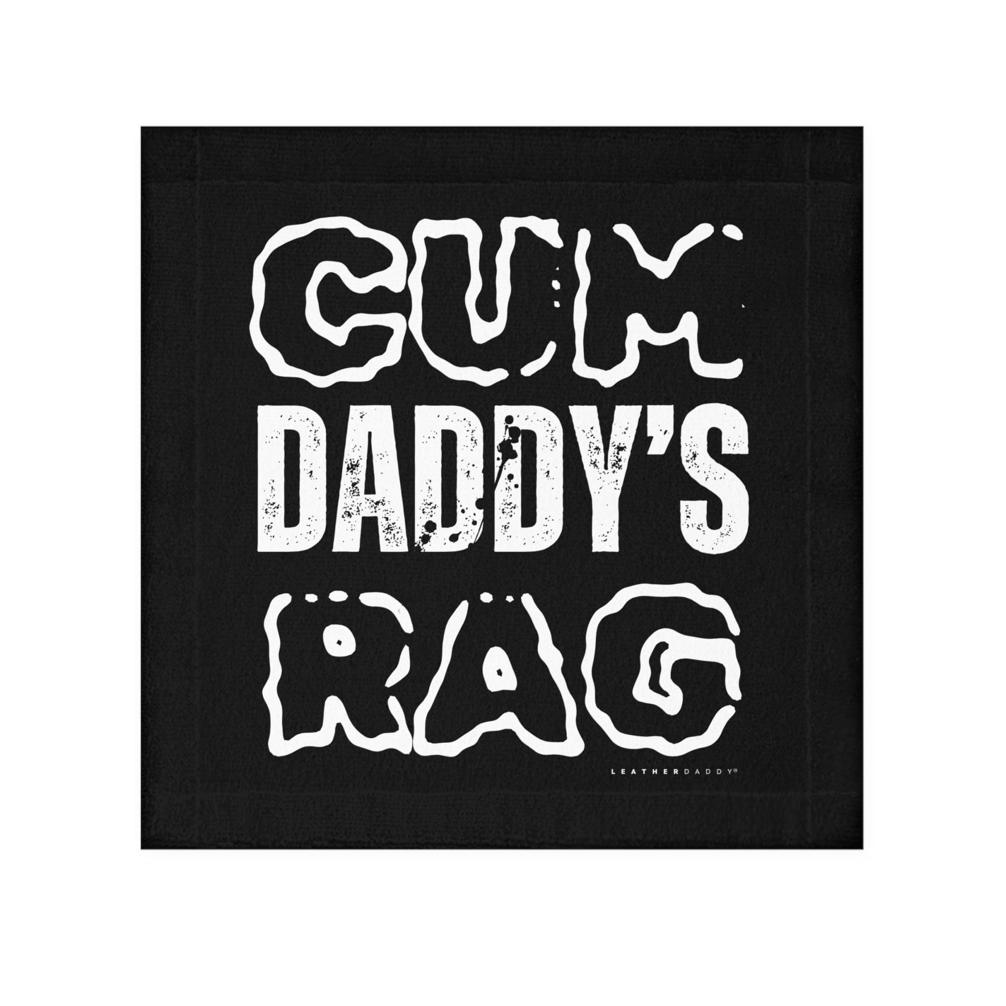 Home Decor 13" × 13" / White Daddy's C*mRag - NEW Design #3 LEATHERDADDY BATOR