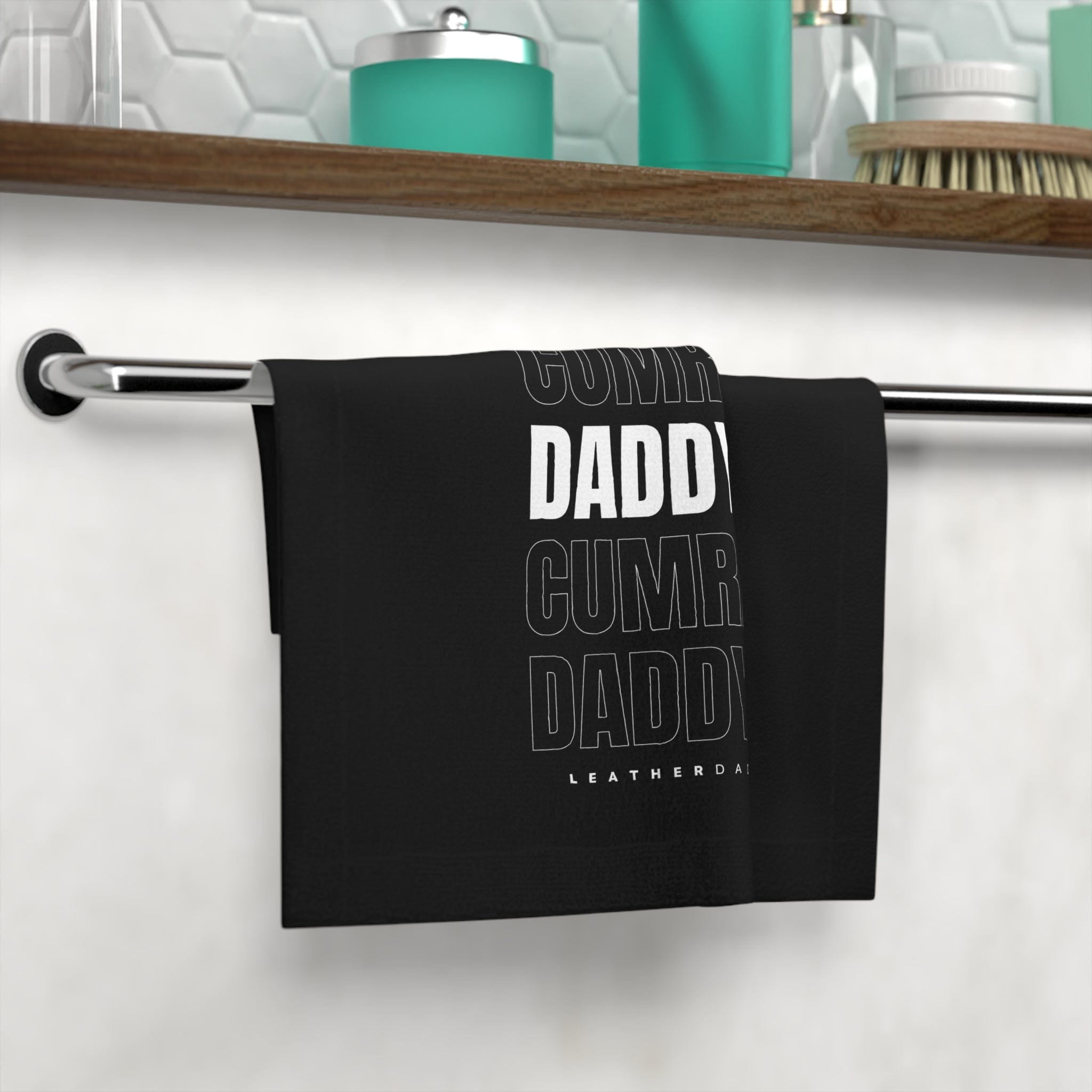 Home Decor 13" × 13" / White Daddy's C*mRag - NEW Design #4 LEATHERDADDY BATOR