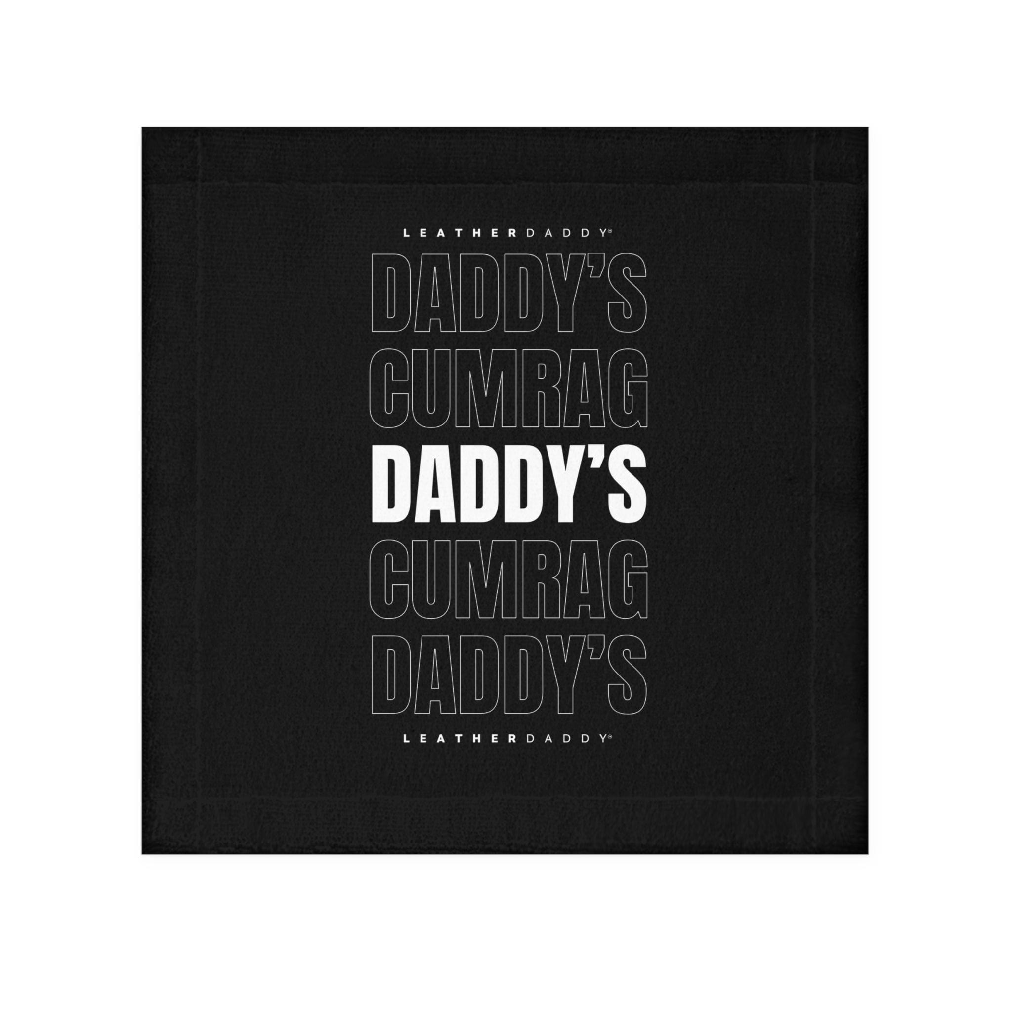 Home Decor 13" × 13" / White Daddy's C*mRag - NEW Design #4 LEATHERDADDY BATOR