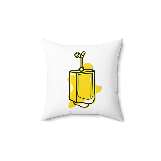 Home Decor 14" × 14" Urine For A Treat Spun Polyester Square Pillow LEATHERDADDY BATOR