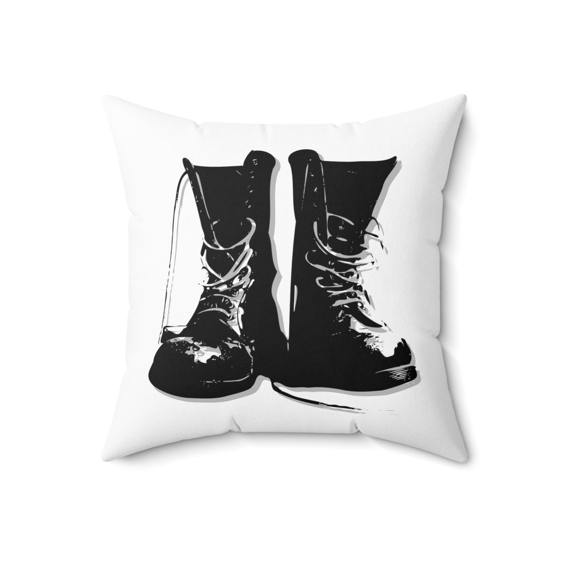 Home Decor 18" × 18" Boot Worship Spun Polyester Square Pillow LEATHERDADDY BATOR