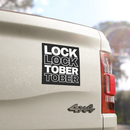 Home Decor LockTober - Car Magnet - LockedBoy Athletics - LeatherDaddy Skin Co. LEATHERDADDY BATOR