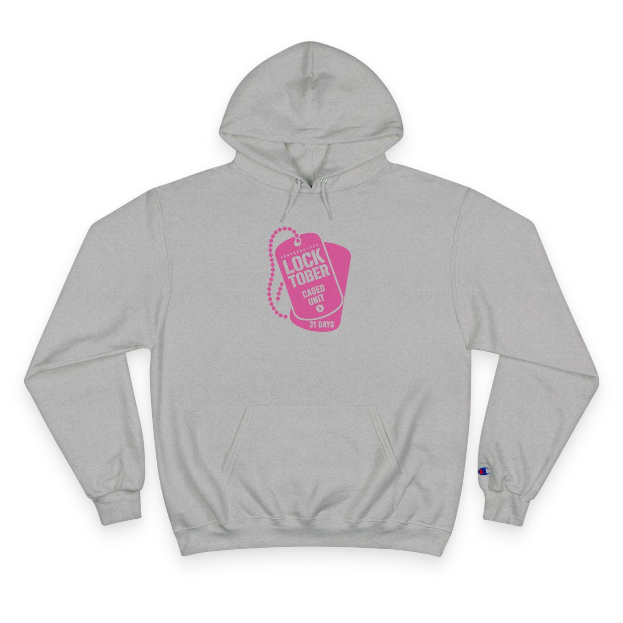Hoodie Light Steel / S Locktober Military Champion™ Hoodie – LockedBoy Caged Unit Edition LEATHERDADDY BATOR