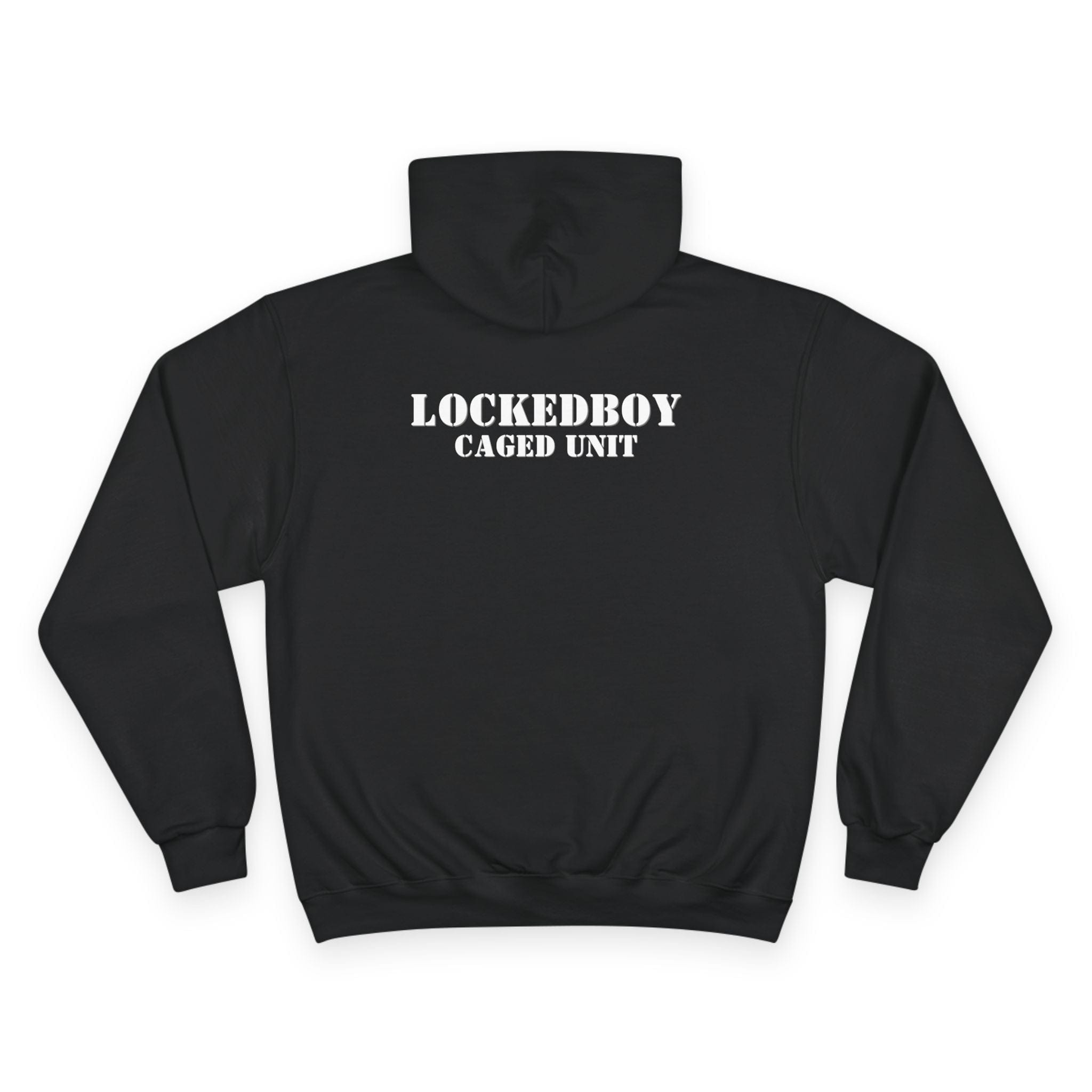 Hoodie Locktober Military Champion™ Hoodie – LockedBoy Caged Unit Edition LEATHERDADDY BATOR