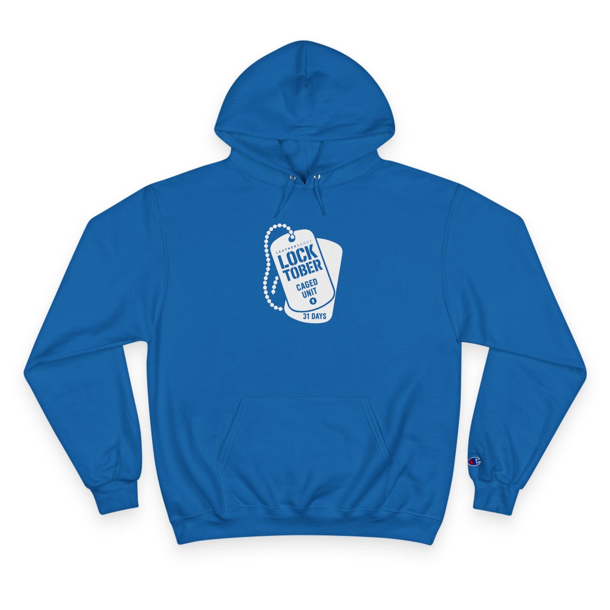 Hoodie Royal Blue / S Locktober Military Champion™ Hoodie – LockedBoy Caged Unit Edition LEATHERDADDY BATOR