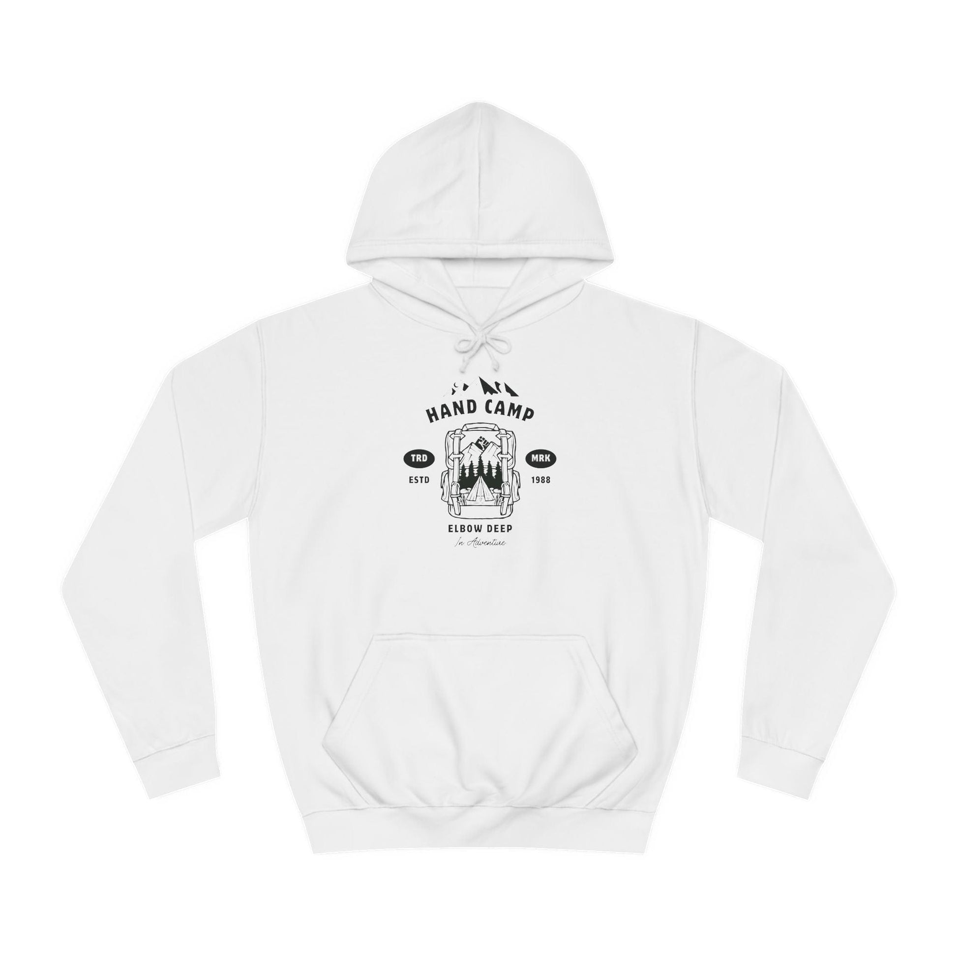 Hoodie S / Arctic White Hand Camp Hoodie – A Subtle Nod to FF LEATHERDADDY BATOR