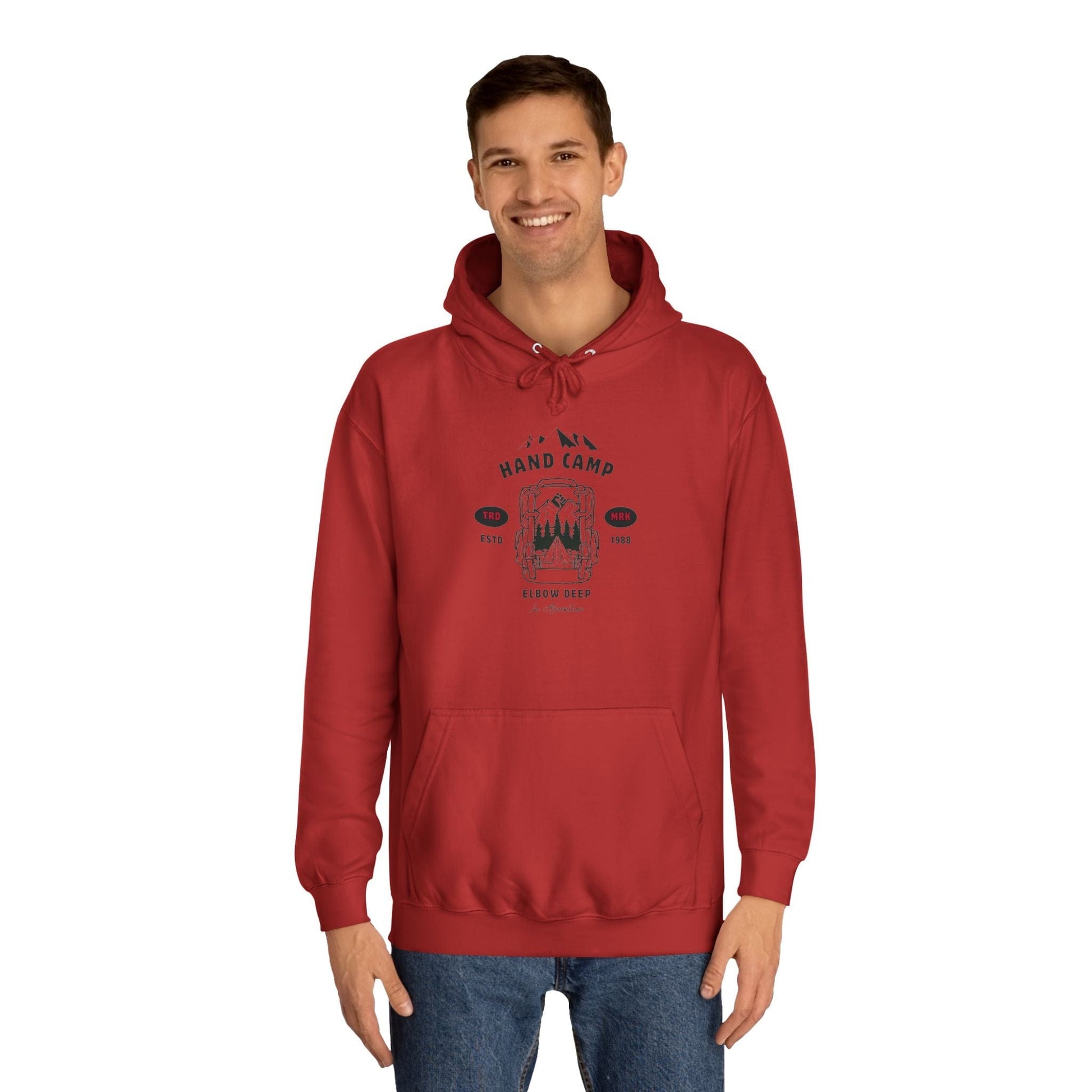 Hoodie S / Fire Red Hand Camp Hoodie – A Subtle Nod to FF LEATHERDADDY BATOR