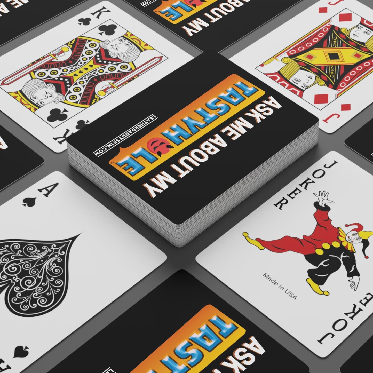 Paper products 2.47" x 3.47" / White / Semi Glossy TastyHole Poker Cards LEATHERDADDY BATOR