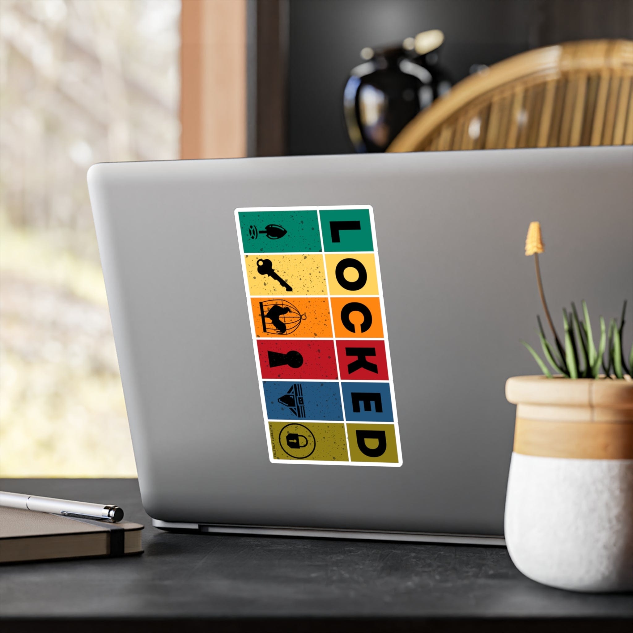 LOCKED Block Sticker