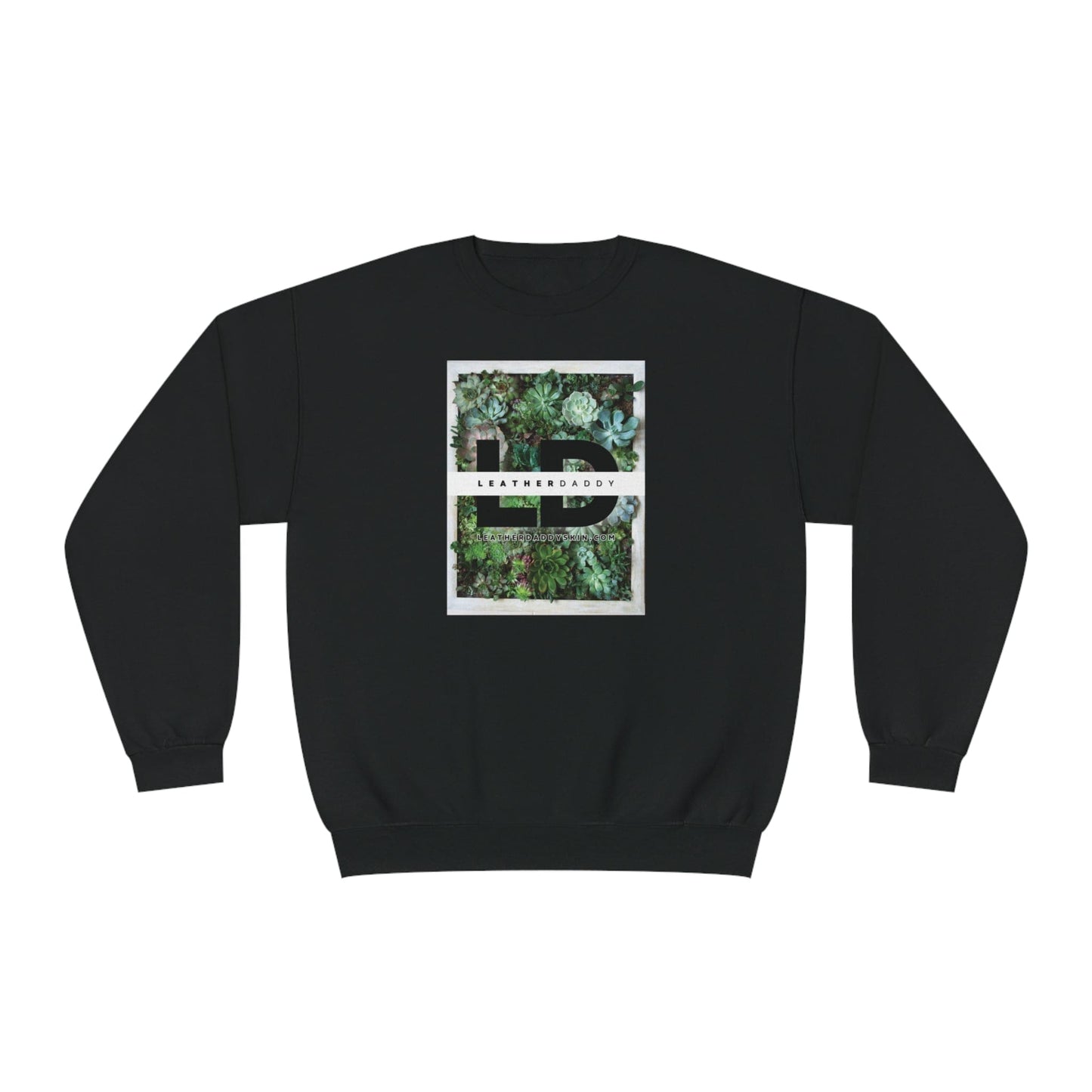 Sweatshirt Black / S LeatherDaddy Floral Crewneck Sweatshirt - Succulents LEATHERDADDY BATOR