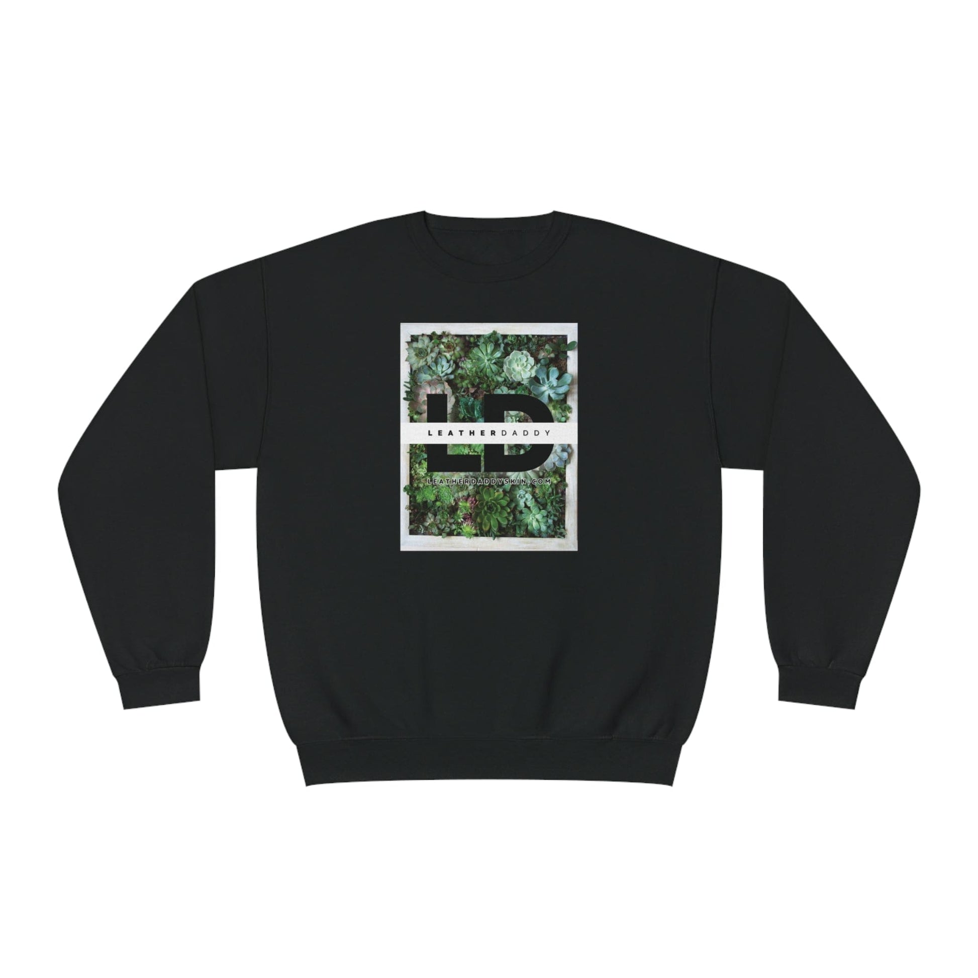 Sweatshirt Black / S LeatherDaddy Floral Crewneck Sweatshirt - Succulents LEATHERDADDY BATOR