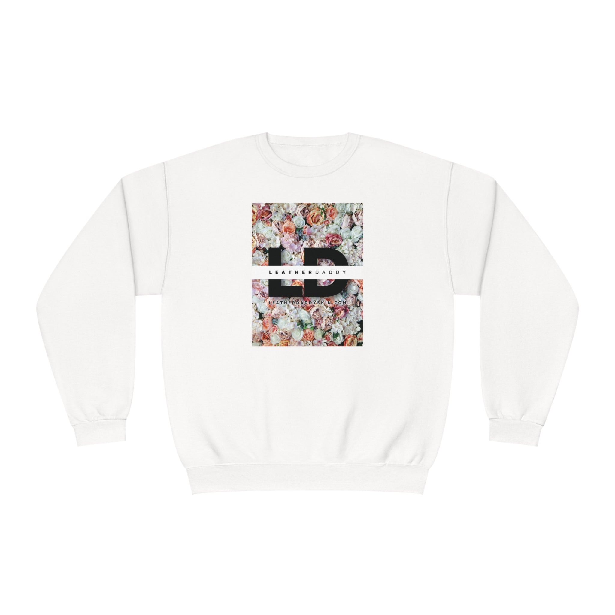 Sweatshirt White / S LeatherDaddy Floral Crewneck Sweatshirt - Pinks/Oranges LEATHERDADDY BATOR