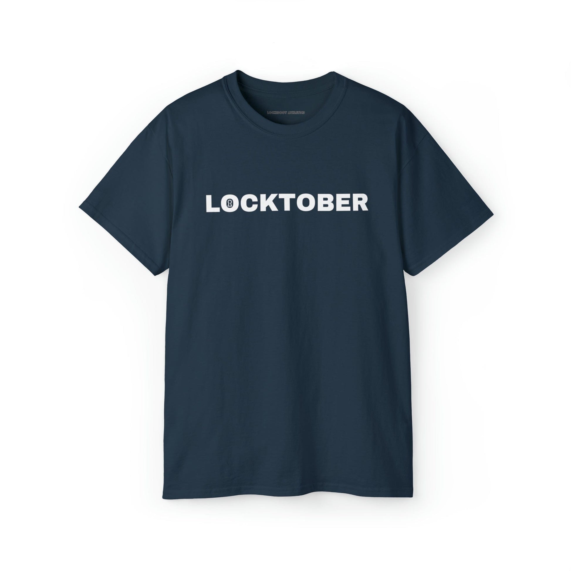 T-Shirt Blue Dusk / S Locktober Graphic Tee - Lockedboy Athletics Chastity T-Shirts LEATHERDADDY BATOR