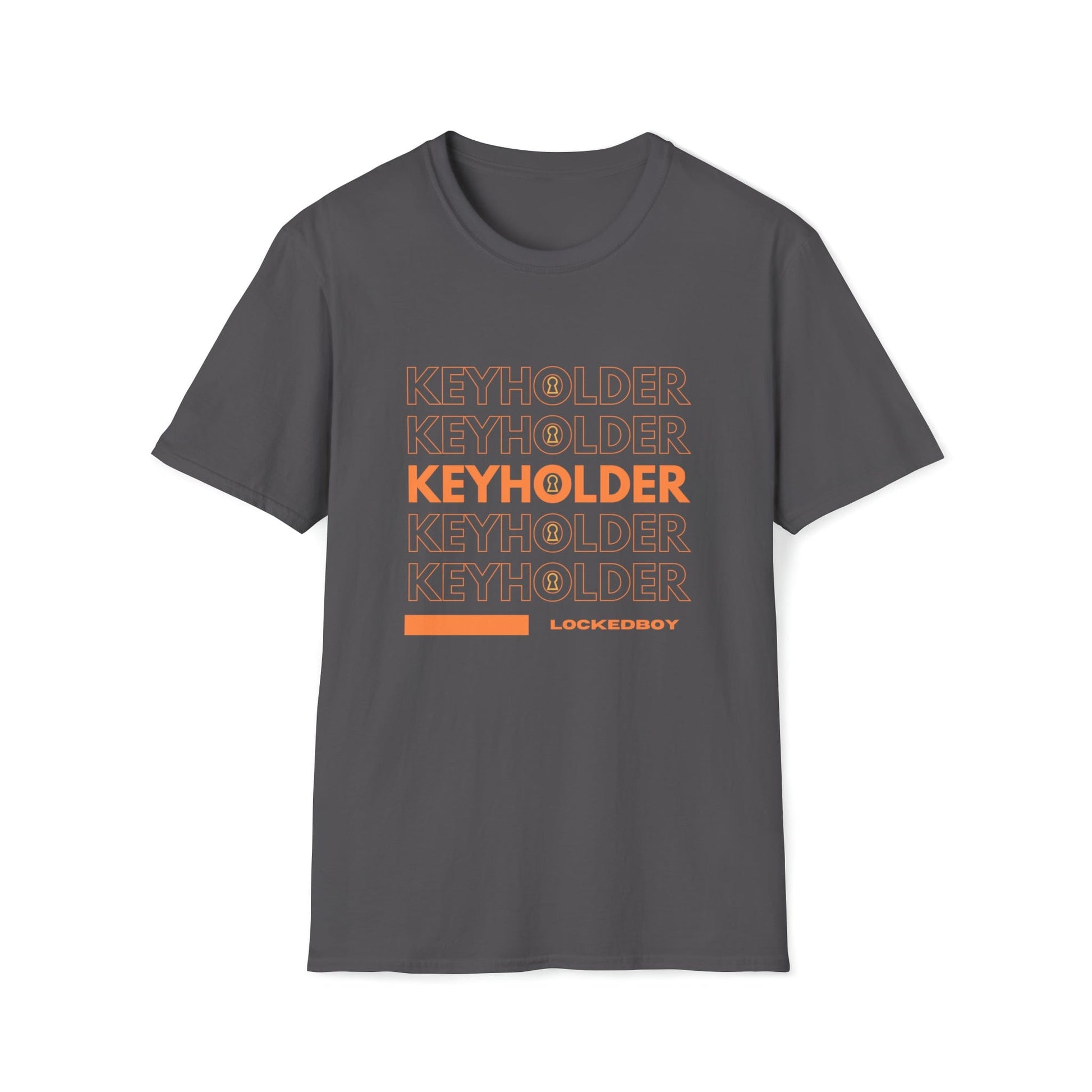 T-Shirt Charcoal / S KEYHOLDER bag Inspo - Chastity Shirts by LockedBoy Athletic LEATHERDADDY BATOR