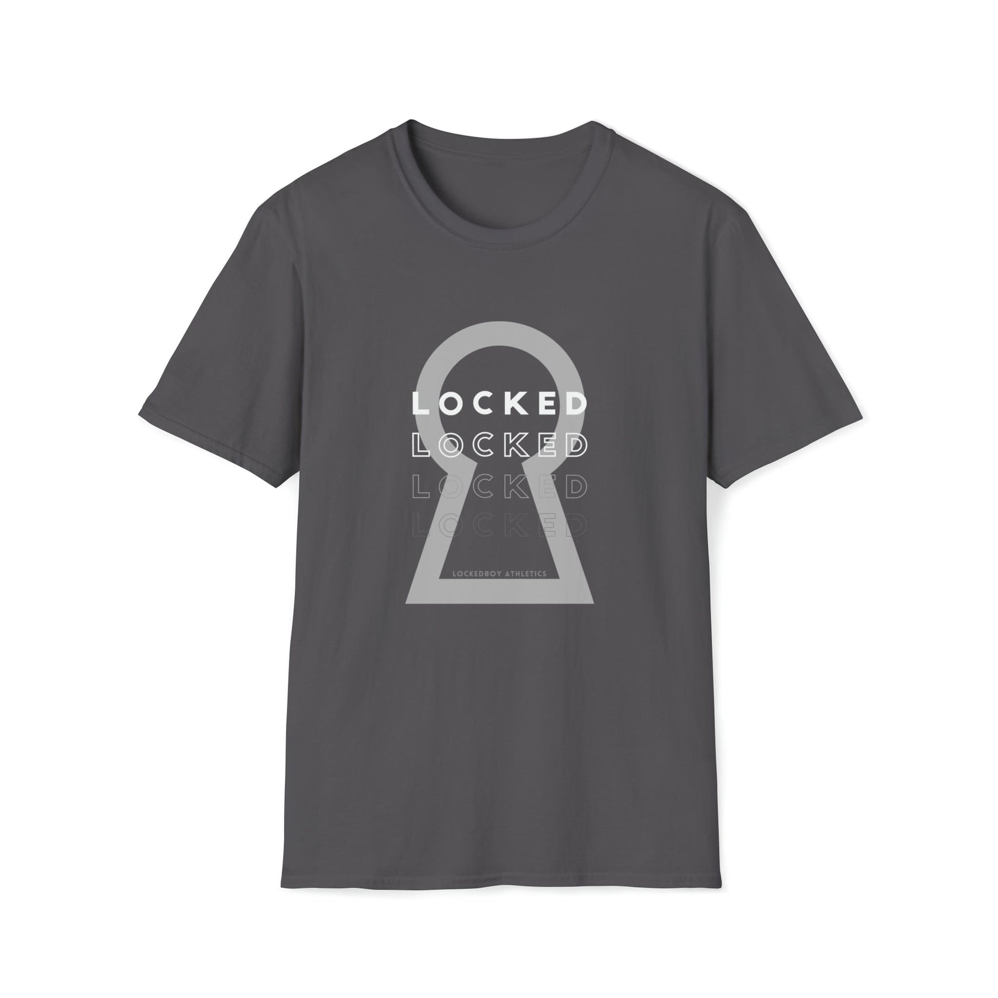 T-Shirt Charcoal / S Lockedboy KeyHOLE Echo - Lockedboy Athletics Chastity Tshirt LEATHERDADDY BATOR