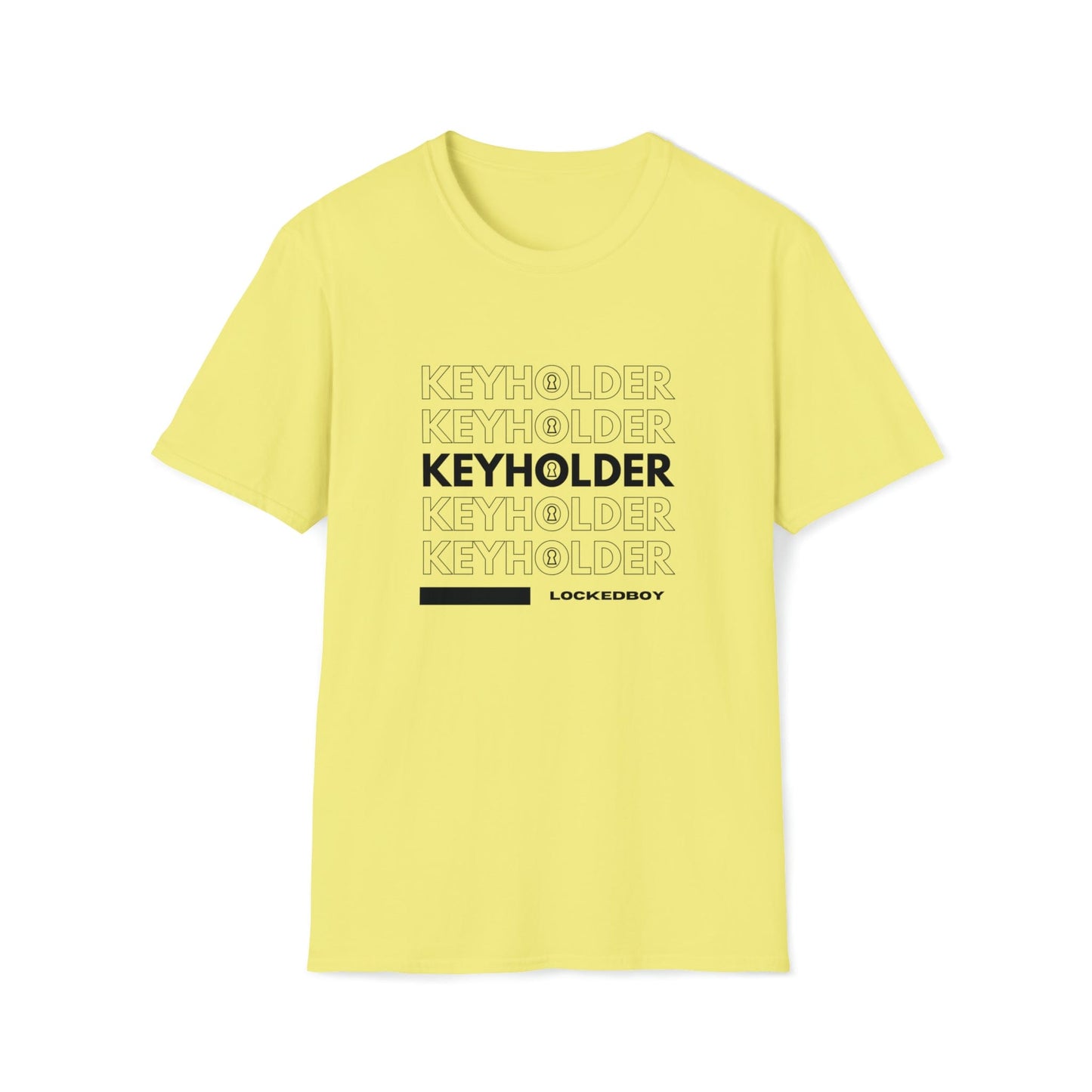 T-Shirt Cornsilk / S KEYHOLDER bag Inspo - Chastity Shirts by LockedBoy Athletics LEATHERDADDY BATOR