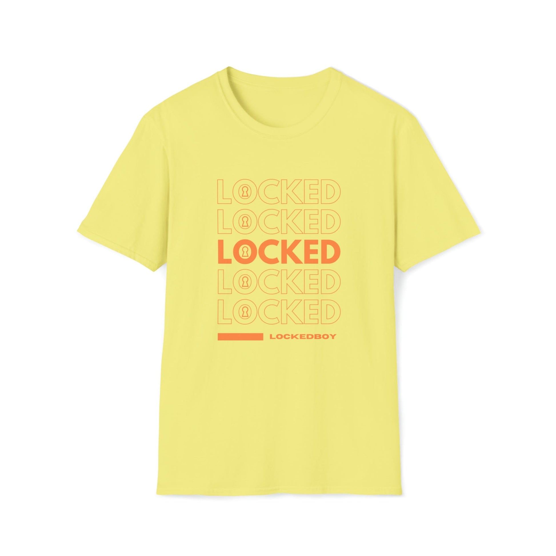 T-Shirt Cornsilk / S LOCKED Bag Inspo - Lockedboy Athletics Chastity Tshirt LEATHERDADDY BATOR