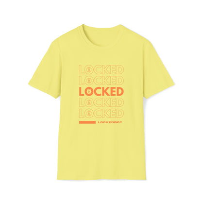 T-Shirt Cornsilk / S LOCKED Bag Inspo - Lockedboy Athletics Chastity Tshirt LEATHERDADDY BATOR