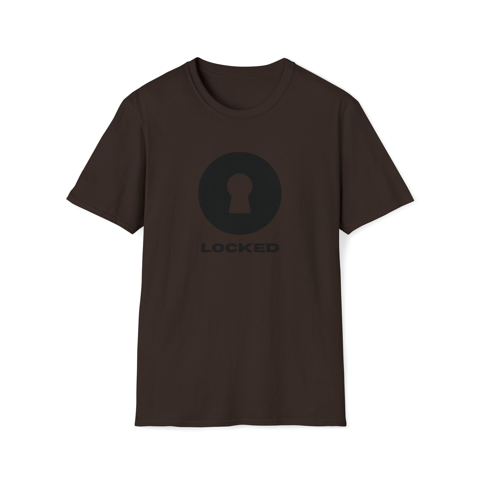 T-Shirt Dark Chocolate / S Boldly Locked - Lockedboy Athletics Chastity Tshirt LEATHERDADDY BATOR