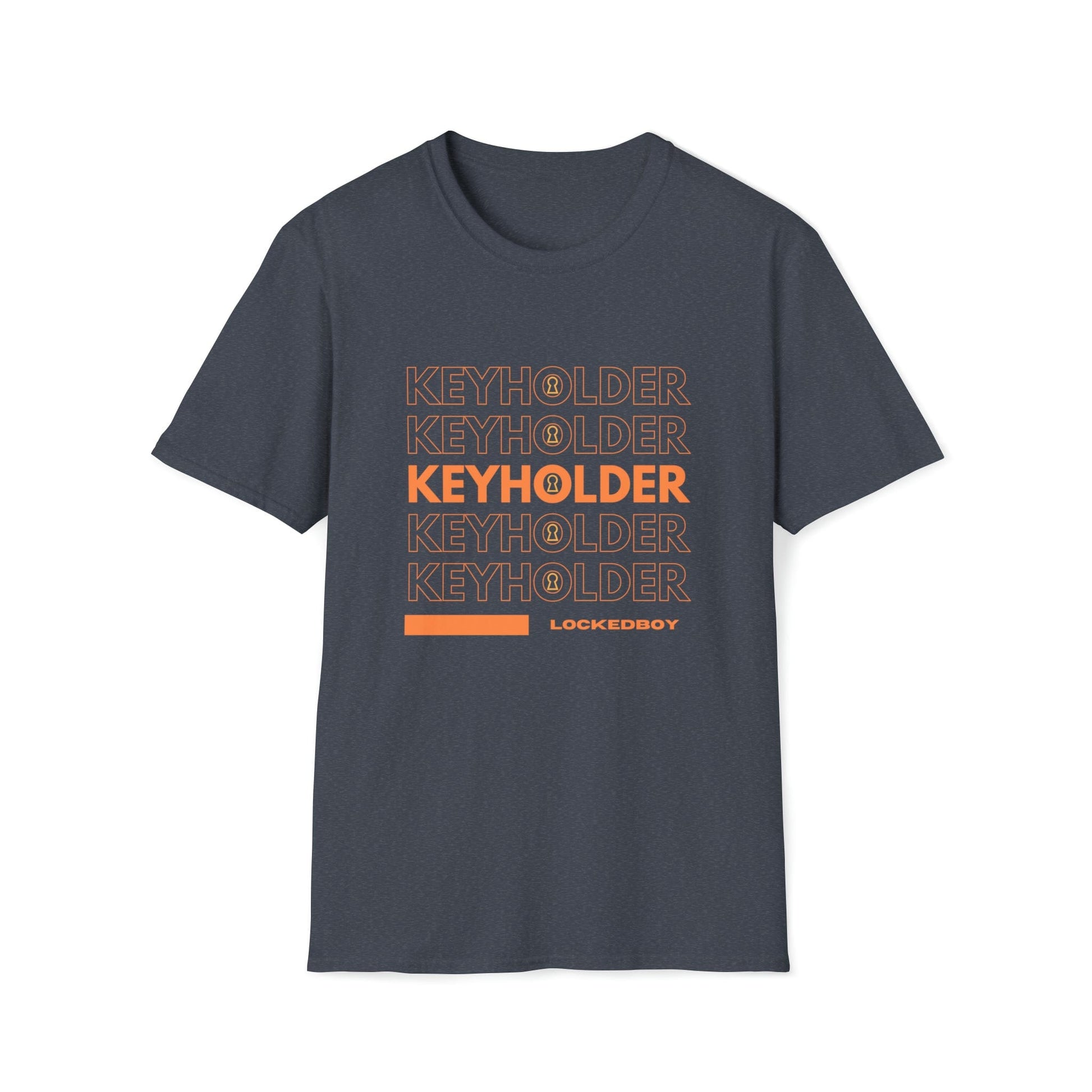 T-Shirt Heather Navy / S KEYHOLDER bag Inspo - Chastity Shirts by LockedBoy Athletic LEATHERDADDY BATOR