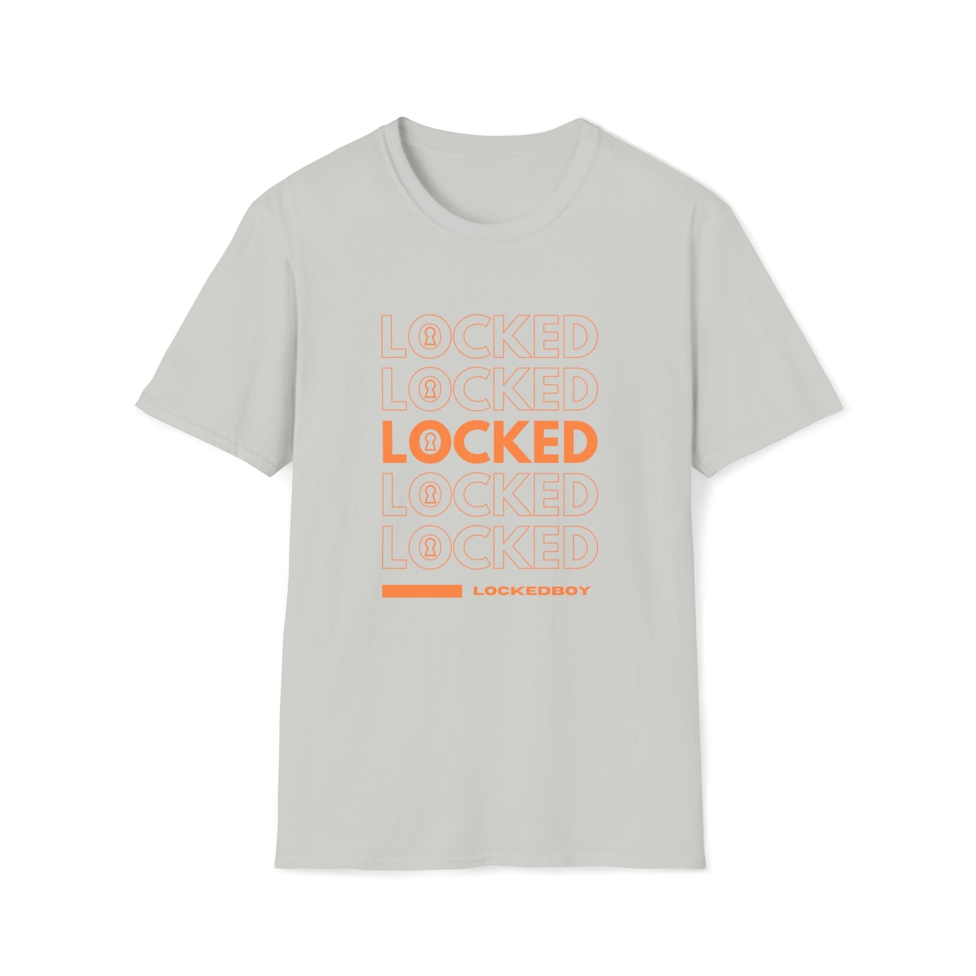 T-Shirt Ice Grey / L LOCKED Bag Inspo - Lockedboy Athletics Chastity Tshirt LEATHERDADDY BATOR