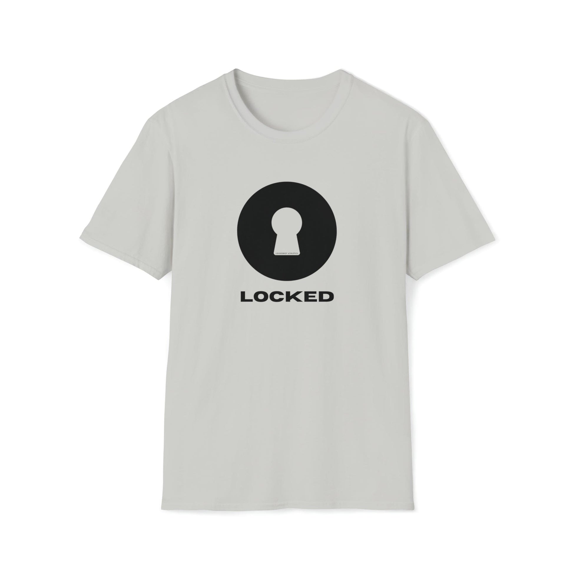 T-Shirt Ice Grey / S Boldly Locked - Lockedboy Athletics Chastity Tshirt LEATHERDADDY BATOR
