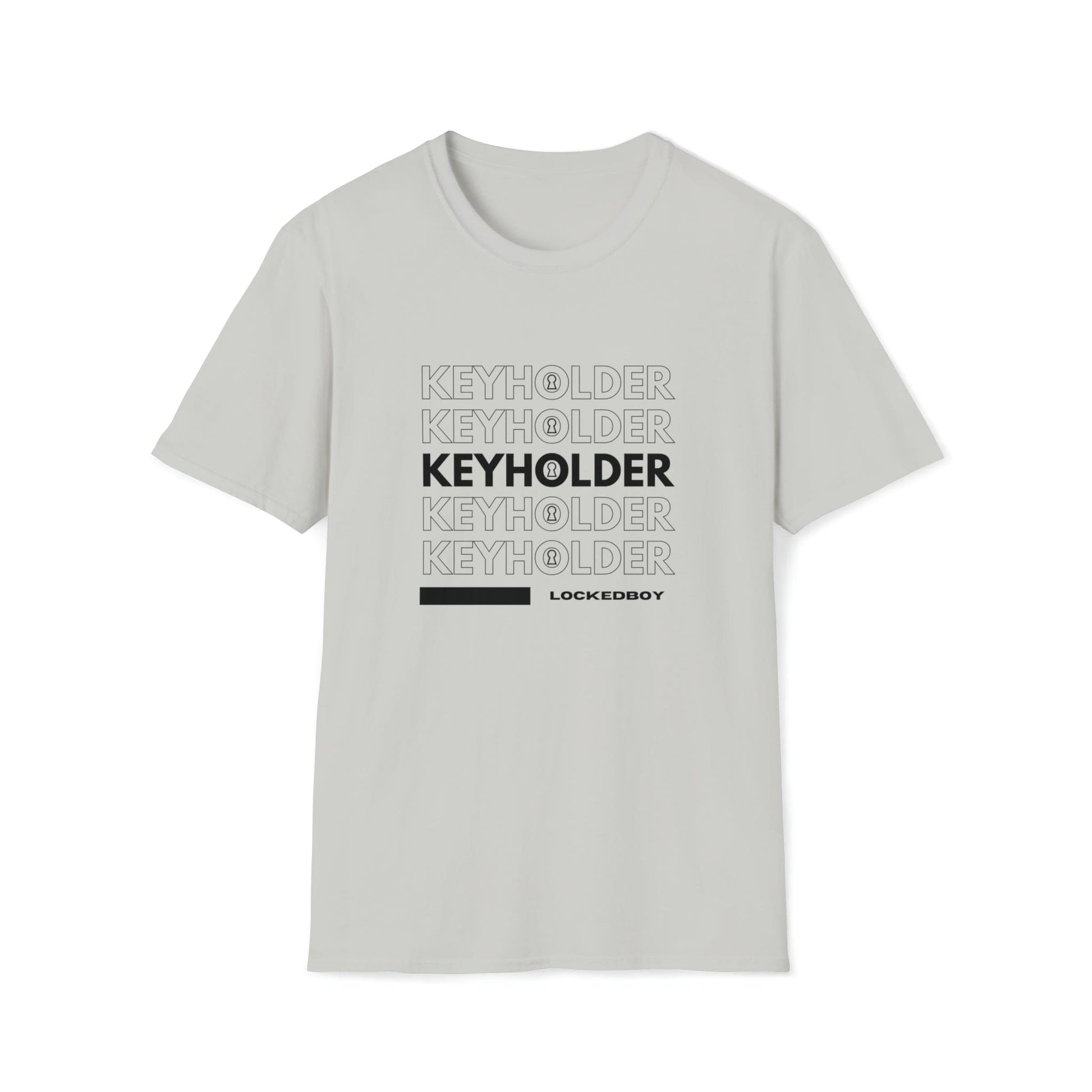 T-Shirt Ice Grey / S KEYHOLDER bag Inspo - Chastity Shirts by LockedBoy Athletics LEATHERDADDY BATOR