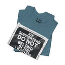 T-Shirt "ICE Supporters Do Not Belong in the Leather Community" Statement T-Shirt against fascism. ANTI-ICE. Abolish Ice. LEATHERDADDY BATOR