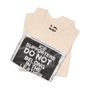 T-Shirt "ICE Supporters Do Not Belong in the Leather Community" Statement T-Shirt against fascism. ANTI-ICE. Abolish Ice. LEATHERDADDY BATOR