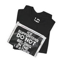 T-Shirt "ICE Supporters Do Not Belong in the Leather Community" Statement T-Shirt against fascism. ANTI-ICE. Abolish Ice. LEATHERDADDY BATOR