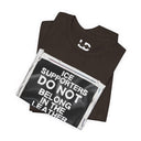 T-Shirt "ICE Supporters Do Not Belong in the Leather Community" Statement T-Shirt against fascism. ANTI-ICE. Abolish Ice. LEATHERDADDY BATOR