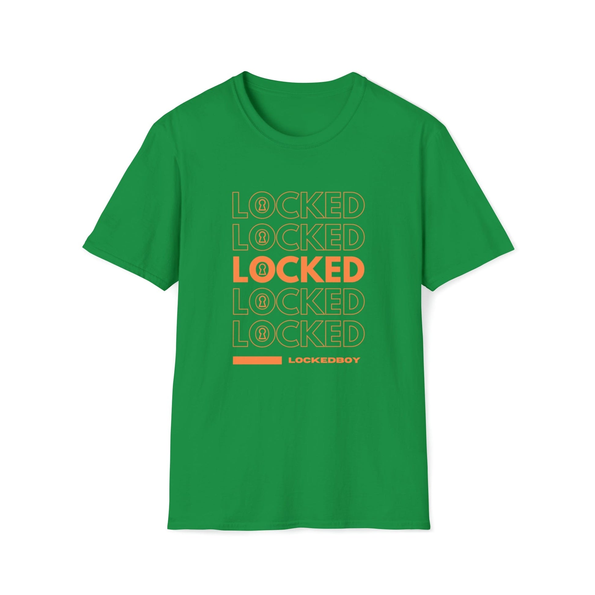 T-Shirt Irish Green / S LOCKED Bag Inspo - Lockedboy Athletics Chastity Tshirt LEATHERDADDY BATOR