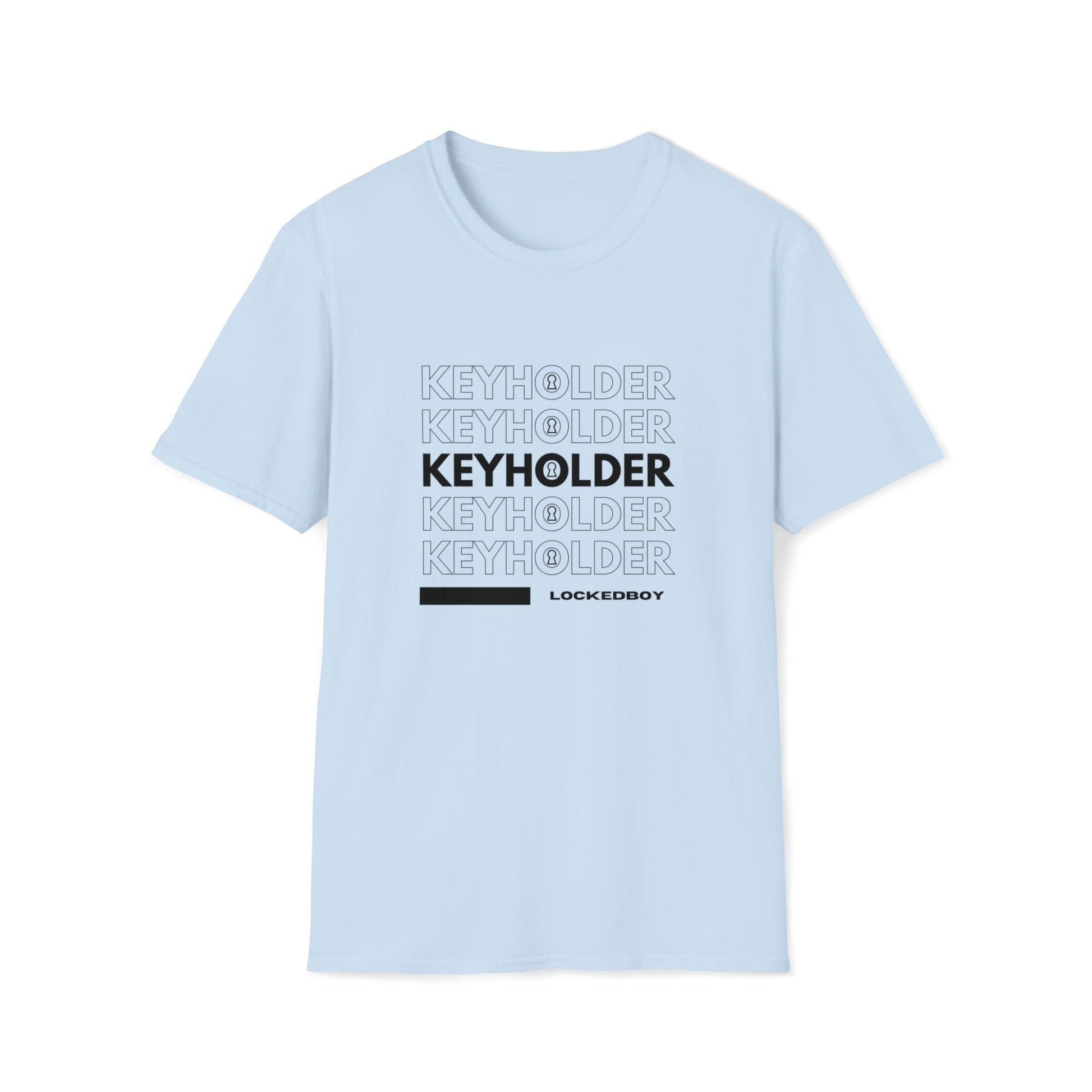 T-Shirt Light Blue / S KEYHOLDER bag Inspo - Chastity Shirts by LockedBoy Athletics LEATHERDADDY BATOR