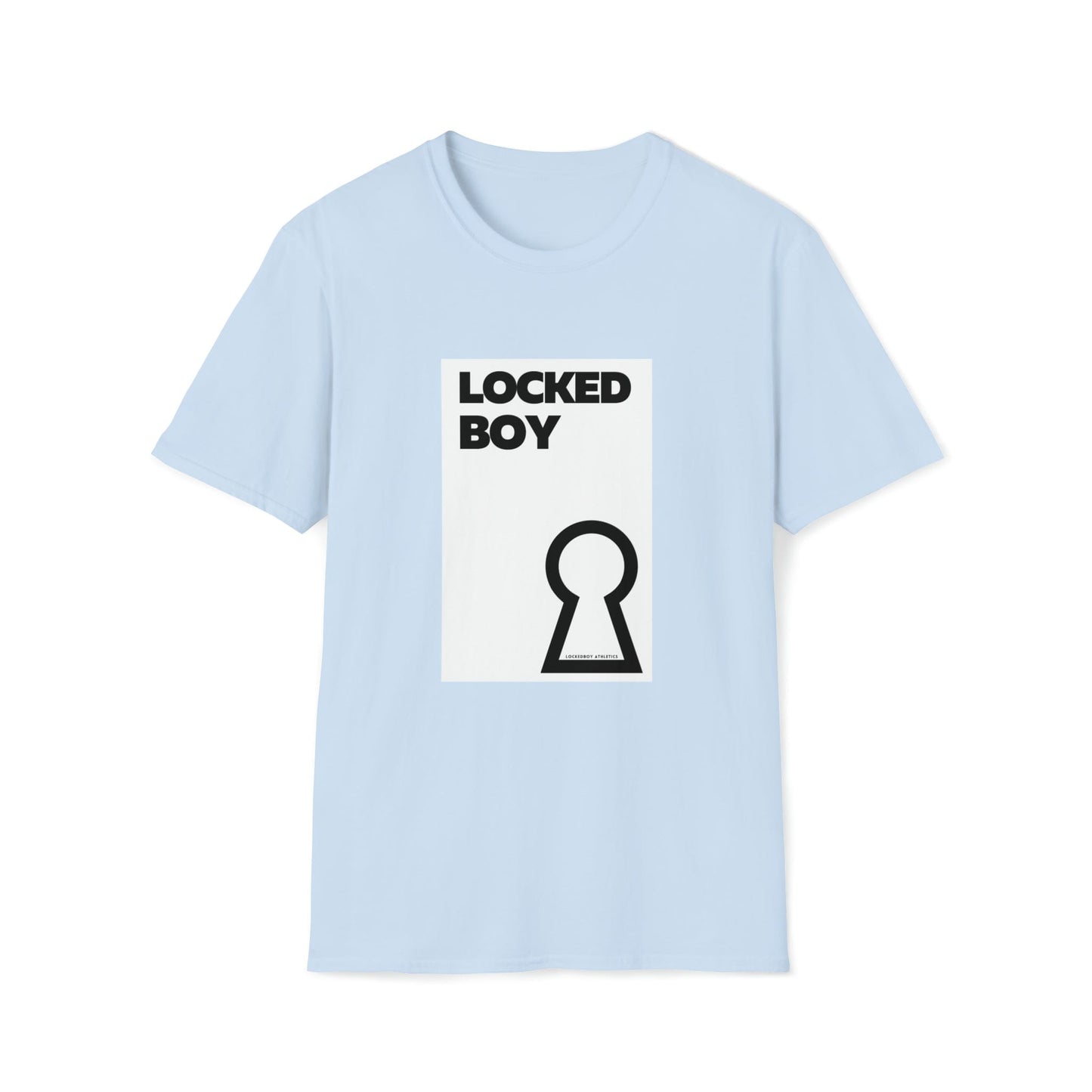 T-Shirt Light Blue / S LockedBoy OG - Lockedboy Athletics Chastity Tshirt LEATHERDADDY BATOR