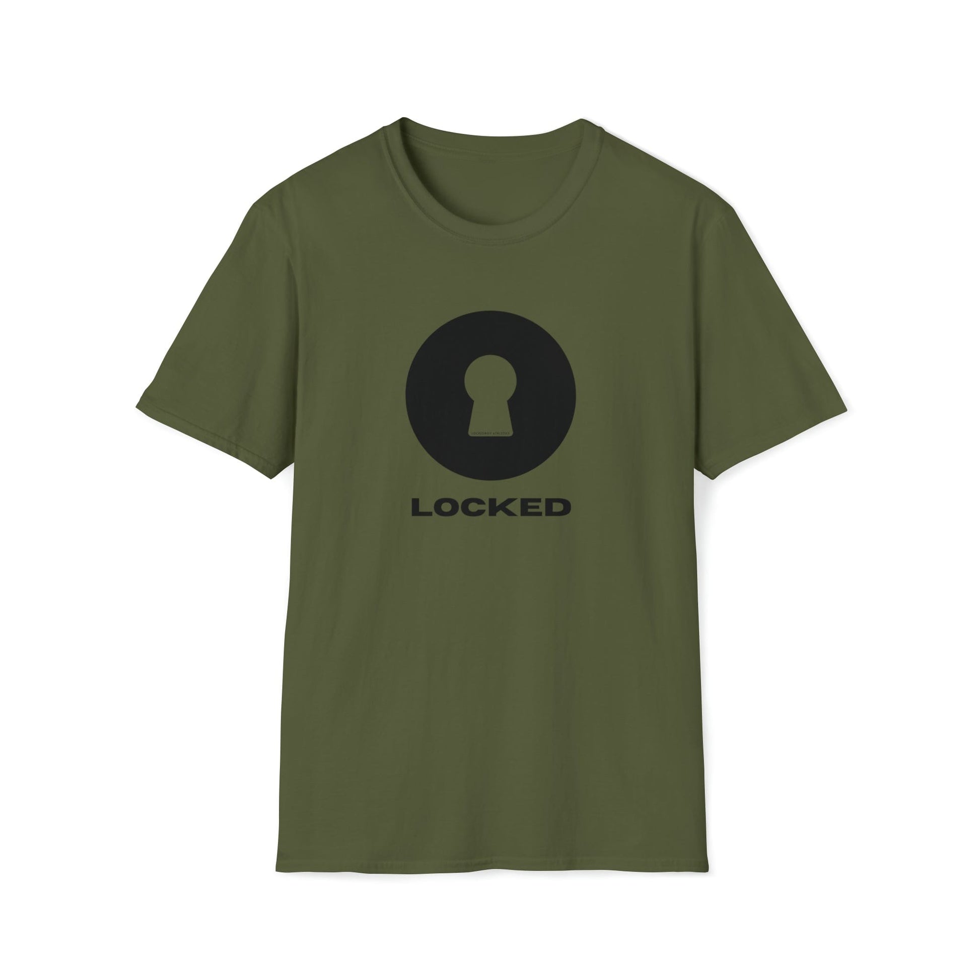 T-Shirt Military Green / S Boldly Locked - Lockedboy Athletics Chastity Tshirt LEATHERDADDY BATOR