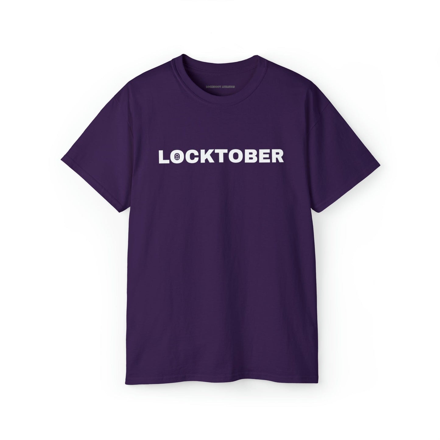 T-Shirt Purple / XL Locktober Graphic Tee - Lockedboy Athletics Chastity T-Shirts LEATHERDADDY BATOR