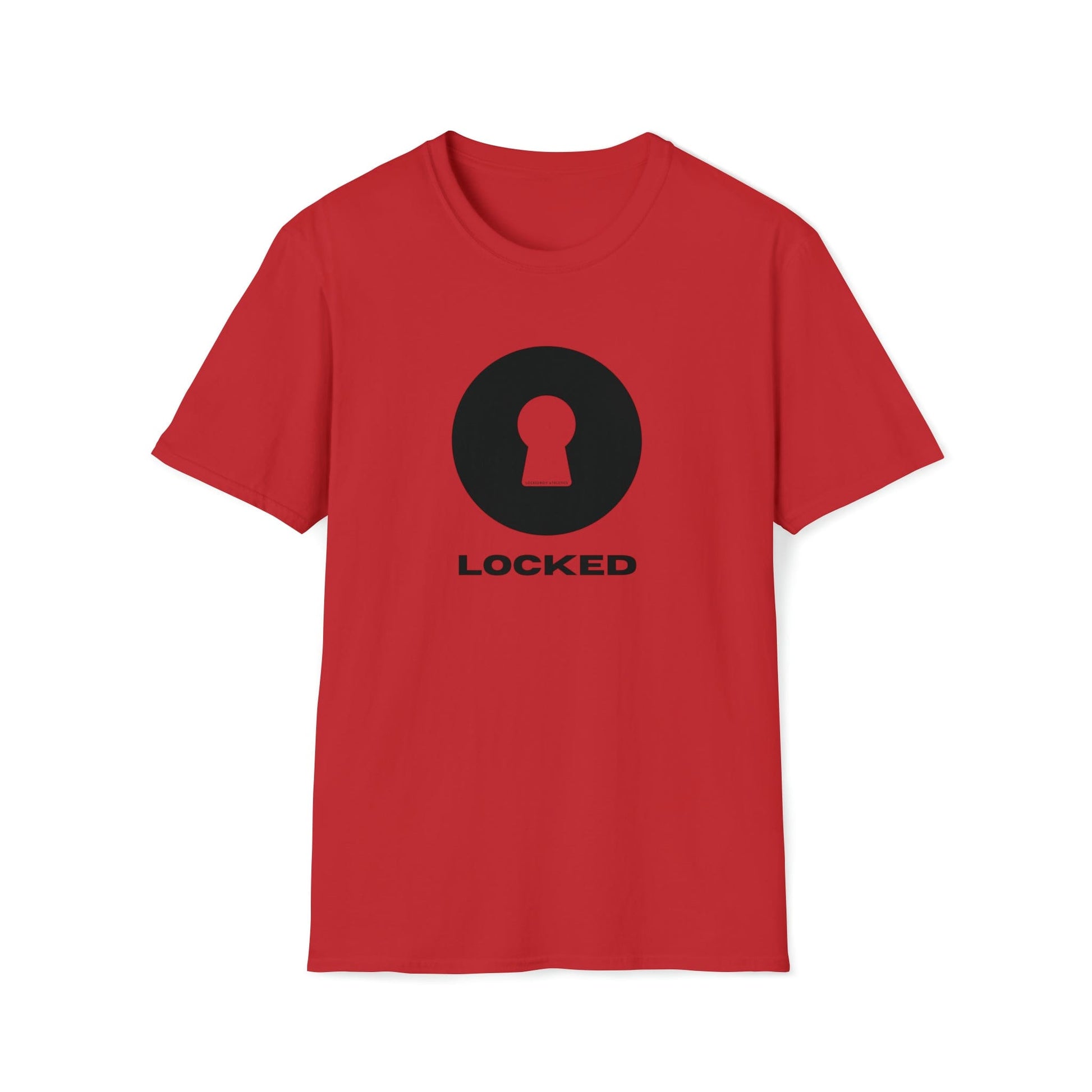 T-Shirt Red / S Boldly Locked - Lockedboy Athletics Chastity Tshirt LEATHERDADDY BATOR