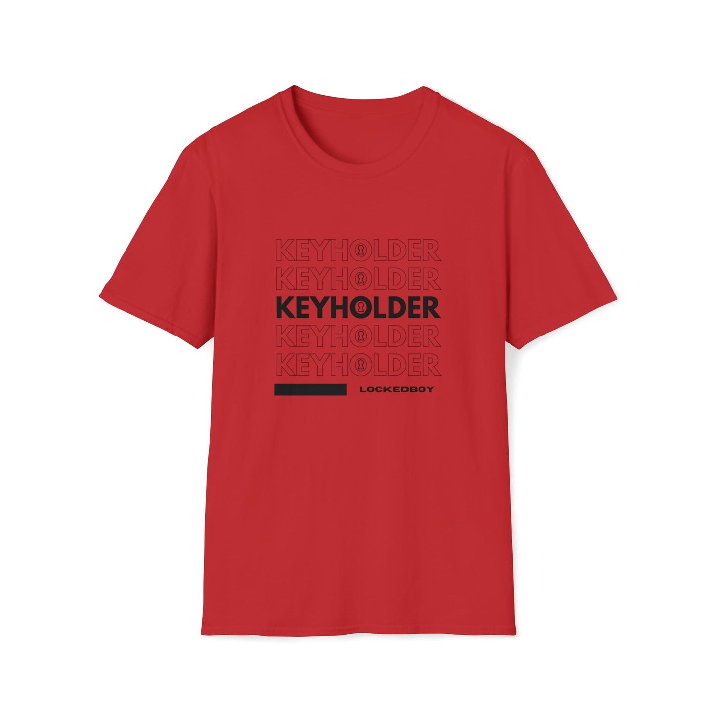 T-Shirt Red / S KEYHOLDER bag Inspo - Chastity Shirts by LockedBoy Athletics LEATHERDADDY BATOR