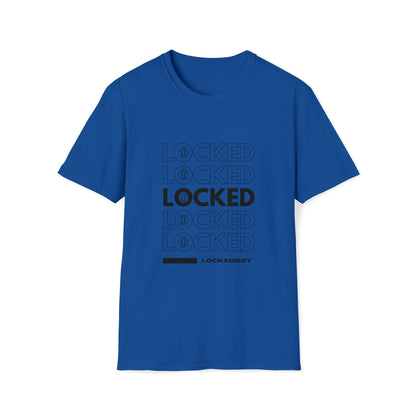 T-Shirt Royal / S LOCKED Inspo (black text) - Chastity Shirts by LockedBoy Athletics LEATHERDADDY BATOR