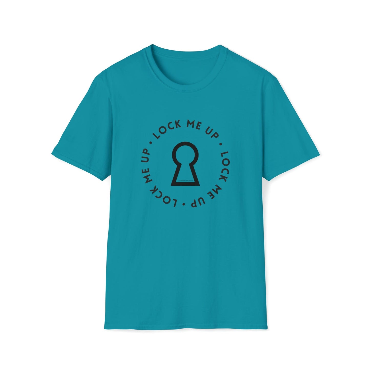 T-Shirt Tropical Blue / S Lock Me Up - Lockedboy Athletics Chastity Tshirt LEATHERDADDY BATOR