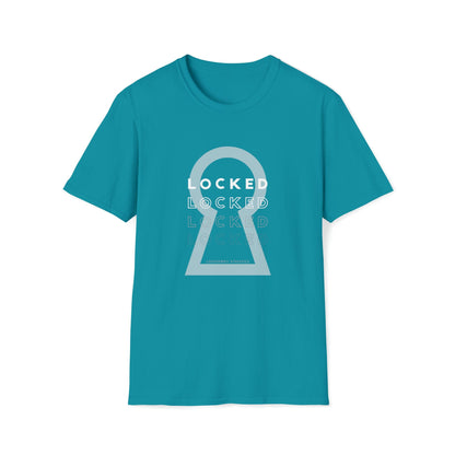 T-Shirt Tropical Blue / S Lockedboy KeyHOLE Echo - Lockedboy Athletics Chastity Tshirt LEATHERDADDY BATOR